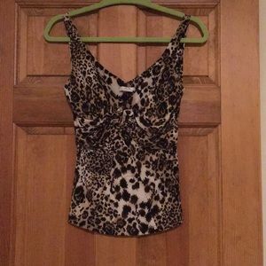 Animal print tank top